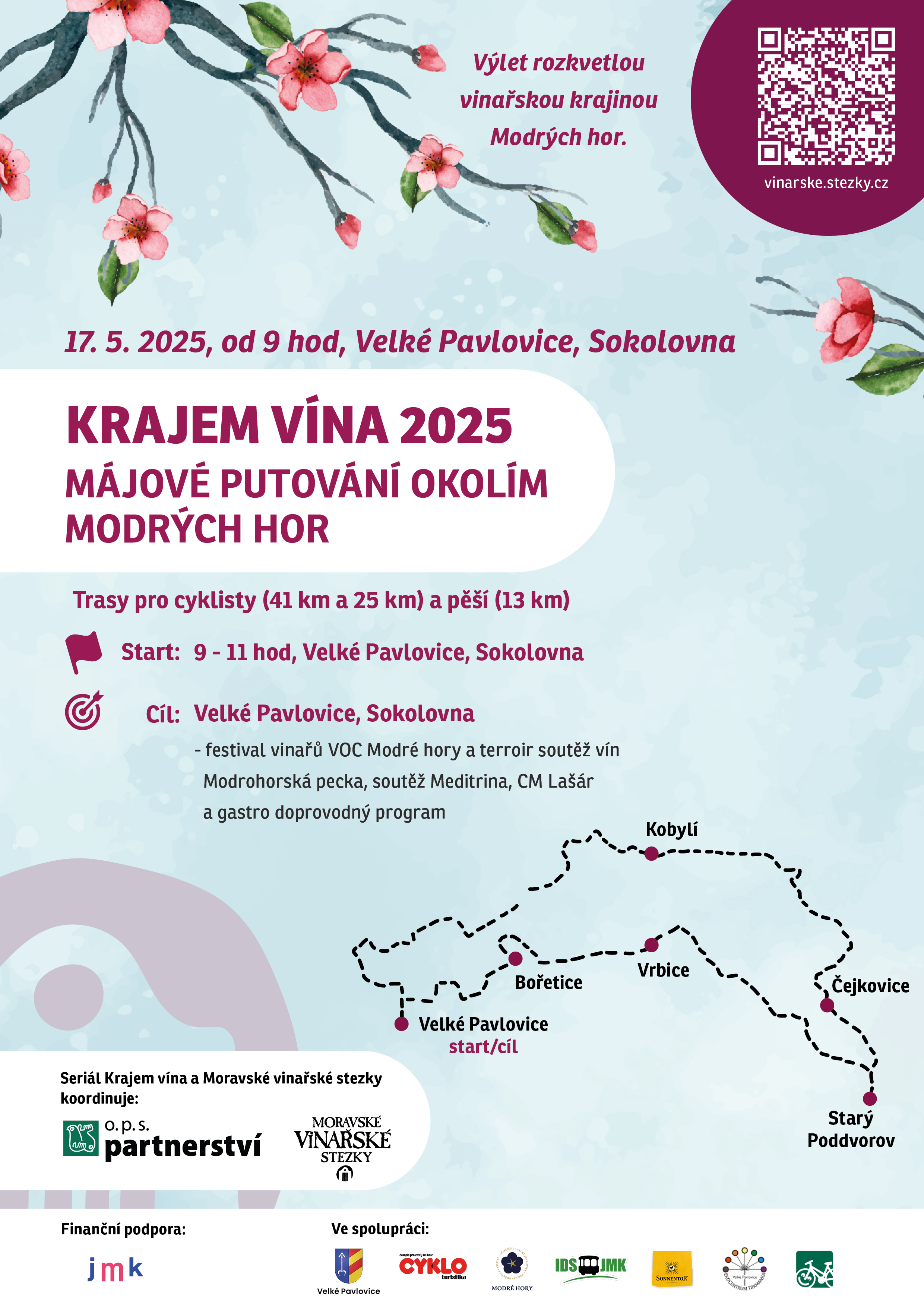 Krajem vína 2025 Májové putování okolím Modrých hor 17.5.2025