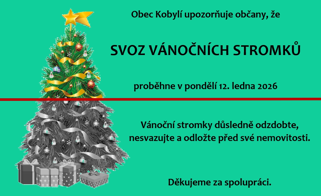2026Svoz vanocnich stromku 2026